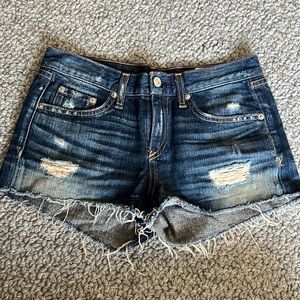 Rag & Bone ripped denim Jean shorts, Size 25